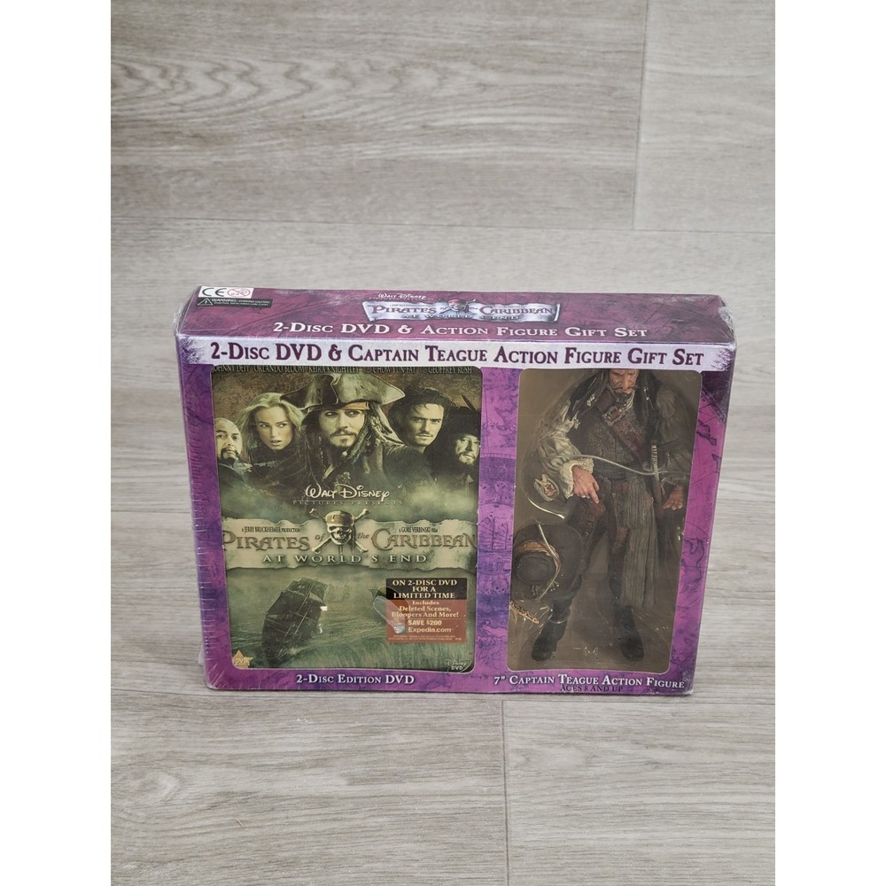 Pirates of the Caribbean At World's End 2-Disc DVD + Captain Teague Figure Set